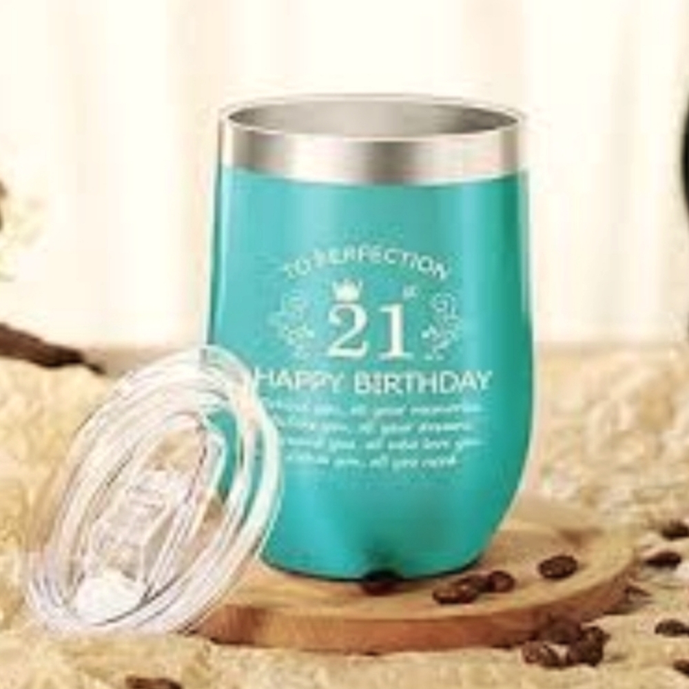 💗 Happy 21st Birthday Insulated Tumbler NWOT
